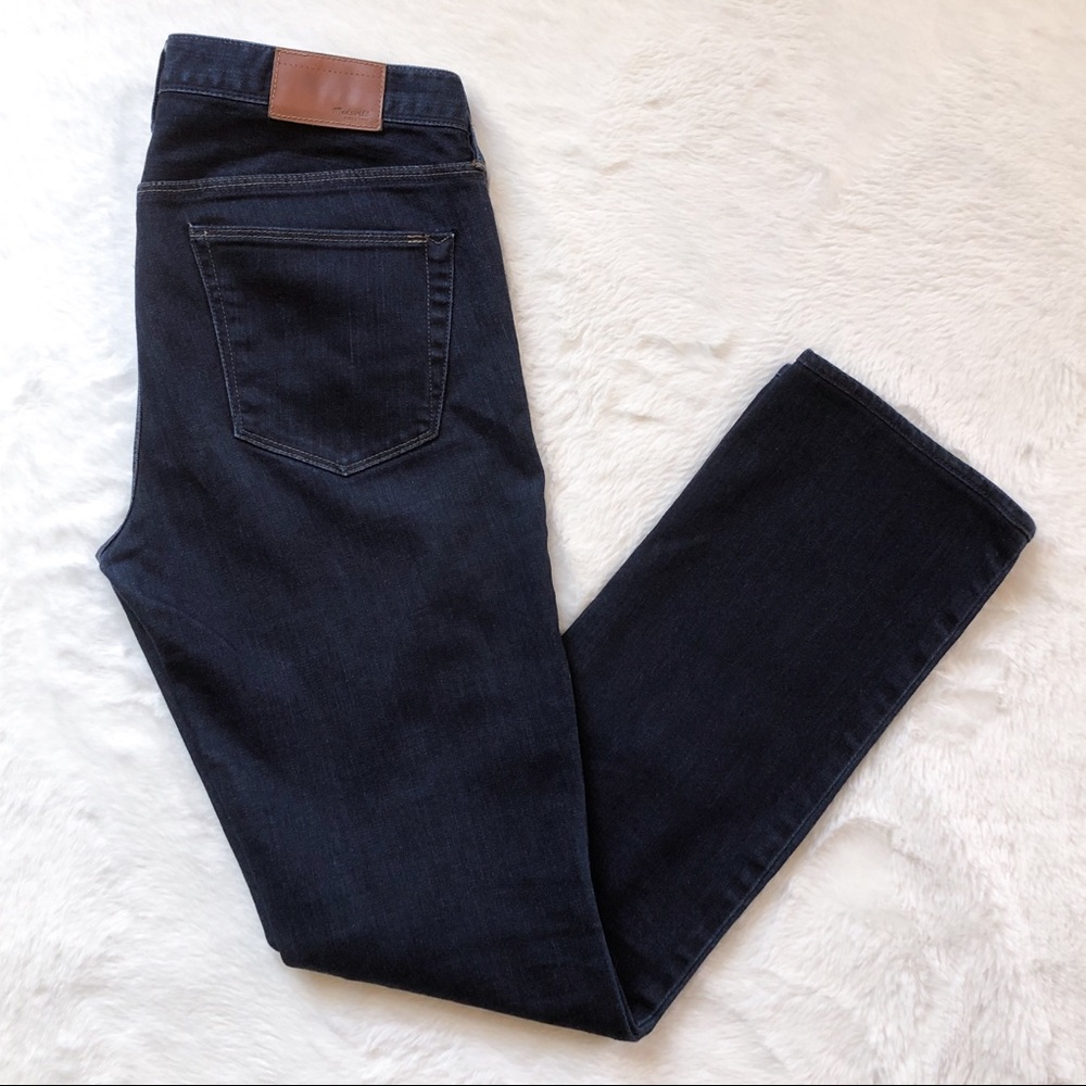 Madewell Rail Straight Leg Jeans Dark Indigo Wash